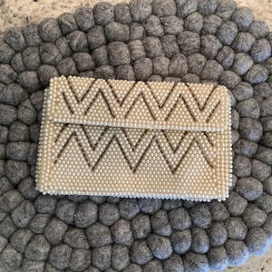 Vintage Beaded Faux Pearl Wallet “Bags by Susan” Japan